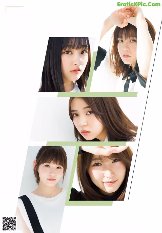 A group of young women are posing for a magazine cover.